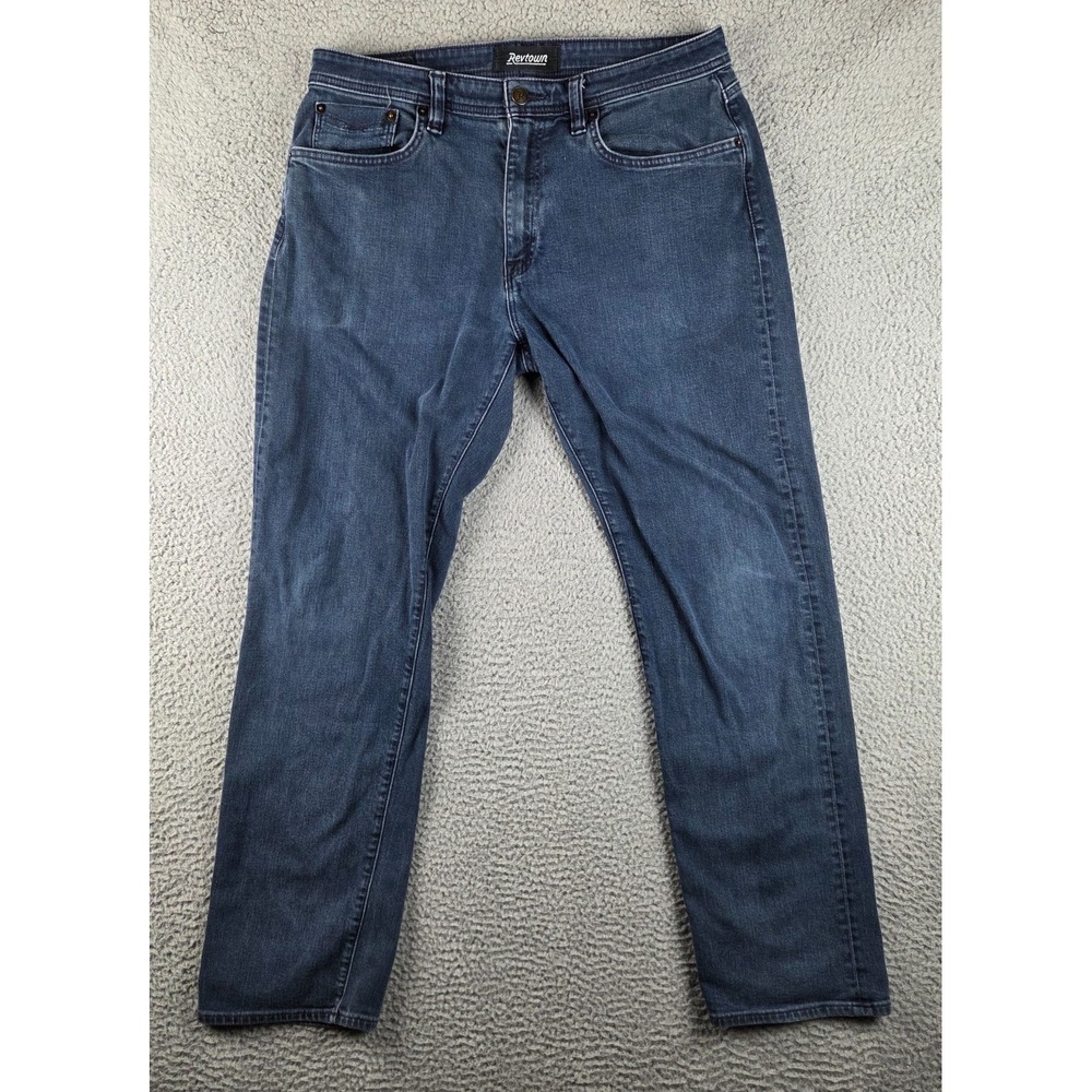 Revtown Jeans Mens 34x32 Blue Decade Denim Automatic Dark Wash Pants